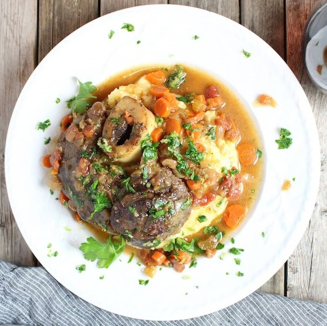 Osso bucco à la polenta Recette WW Plat de résistance