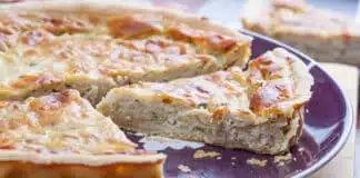Tarte aux oignons et à la béchamel au Thermomix
