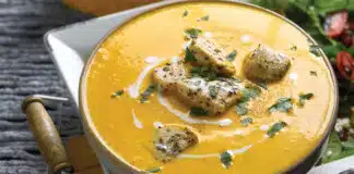 Velouté de potiron au poulet