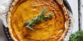 Quiche de potimarron à la crème de fromage bleu