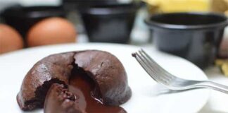 Fondant au chocolat au micro-ondes