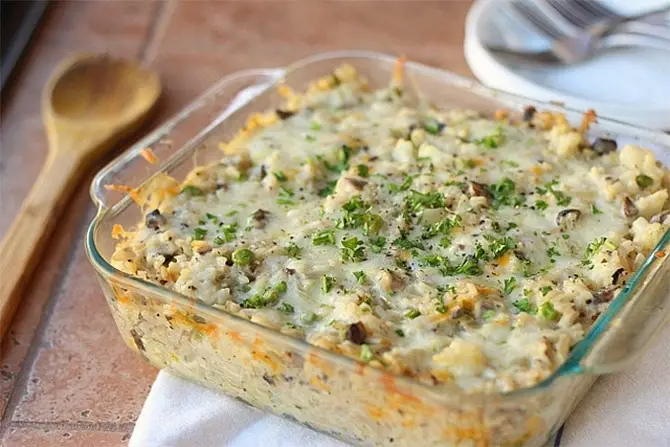 Gratin De Chou Fleur Et Champignons Gratin De Chou Fleur Et Champignons
