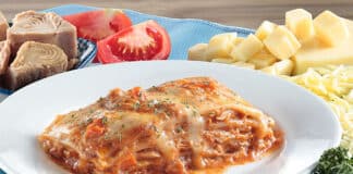 Lasagnes au thon et tomates
