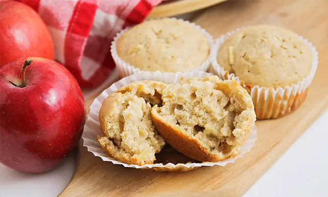 Recette ww des Muffins aux pommes