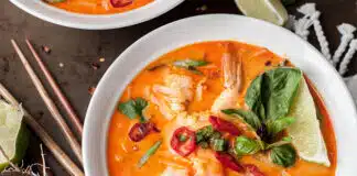 Soupe thaï aux crevettes au Thermomix