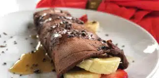 Crêpes au son d'avoine et chocolat