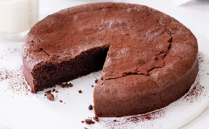 Gâteau au chocolat sans farine et sans beurre