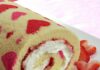 Gâteau roulé de la saint valentin