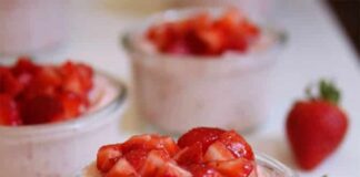 Mousse de fraises et mascarpone