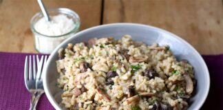 Risotto aux champignons et jambon au Thermomix