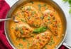 Blanc de poulet à la crème de tomate