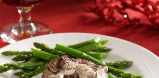 Filet mignon à la crème de champignons