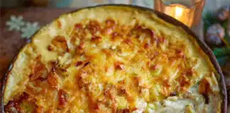 Gratin aux carottes poireaux et chorizo