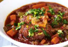 Osso bucco léger de viande de veau
