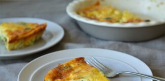 Quiche au brocoli sans pâte