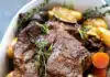 Rôti de boeuf aux pommes de terre et champignons