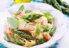 Tagliatelles au saumon et asperges