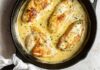 Blancs de poulet à la crème de moutarde