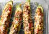 Courgettes farcies à la viande et aux légumes