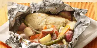 Escalopes de poulet en papillote