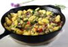 Poêlée de courgettes et pommes de terre à la viande hachée