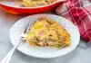 Quiche sans pâte au jambon et champignons