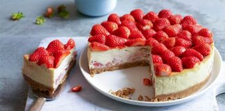 Cheesecake aux fraises et fromage frais