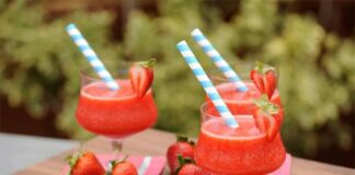 Cocktail Daïquiri aux fraises au Thermomix
