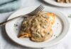 Escalopes de poulet au Boursin et champignons