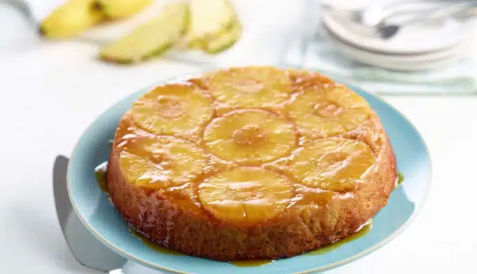 Gâteau à l'ananas et fromage frais 0%