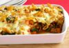 Gratin de pâtes aux légumes de printemps
