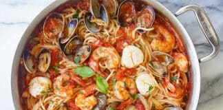 One pot pasta aux fruits de mer