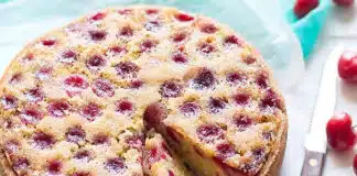 flan pâtissier aux cerises fait au Thermomix