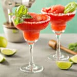Cocktail Margarita congelée à la fraise au Thermomix