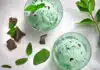 Crème glacée à la menthe et chocolat