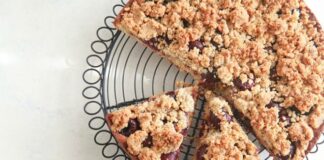 Crumble aux cerises