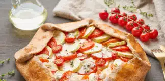 Galette aux légumes et jambon