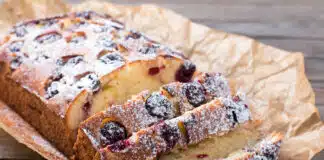 Gâteau banane et cerise