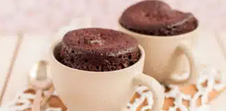 Mug cake fondant au chocolat