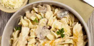 Pâtes au poulet et sauce Skyr