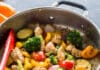 Poêlé de légumes au blanc de poulet