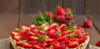 Tarte aux fraise avec pâte sans beurre