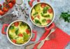 Clafoutis de brocoli et tomate