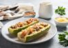 Courgettes farcies à la viande hachée et légumes