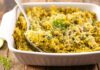 Gratin de riz et courgette