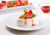 Panna cotta au coulis de fraise