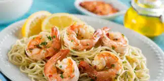 Spaghettis aux crevettes au Thermomix