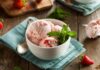 Glace à la fraise sans sorbetière