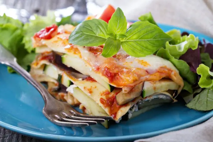 Lasagnes au thon courgette et aubergine