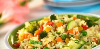 Risotto aux légumes et poulet